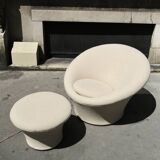 Mushroom armchair and ottoman, Pierre Paulin for Artifort, 1960s