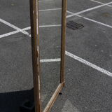 Rectangular gold mirror 161x94cm