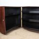 Danish bar cabinet on wheels in rosewood and brass by Jorgen Clausen