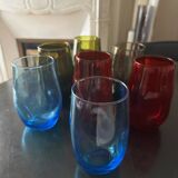 7 colored glasses 1970's