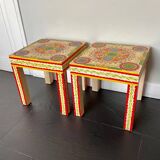 Pair of bedside or end table side tables