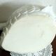 XL white ceramic swan planter - Vintage