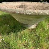 Jardinière bac a fleurs de jardin en ciment reconstitué xx siècle