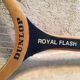 Old vintage wooden tennis racket