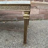 Louis xvi empire style coffee table in gilded bronze 1950