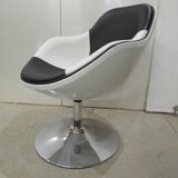 Armchair design Kok two-tone, black and white