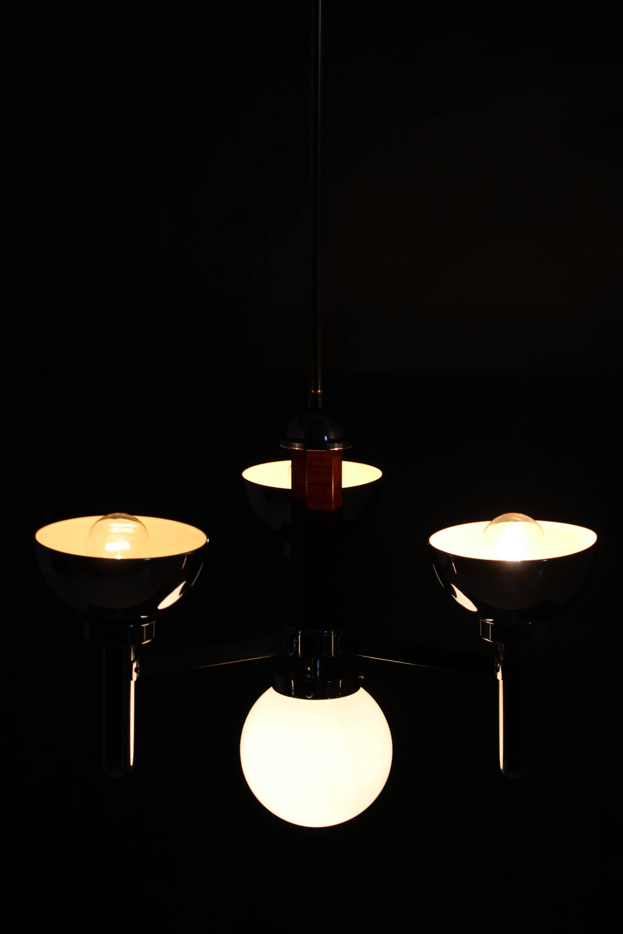 1930s Art Deco Chandelier, Czechoslovakia