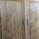 Large solid pitch pine sideboard, 206 x H150 cm, unique piece