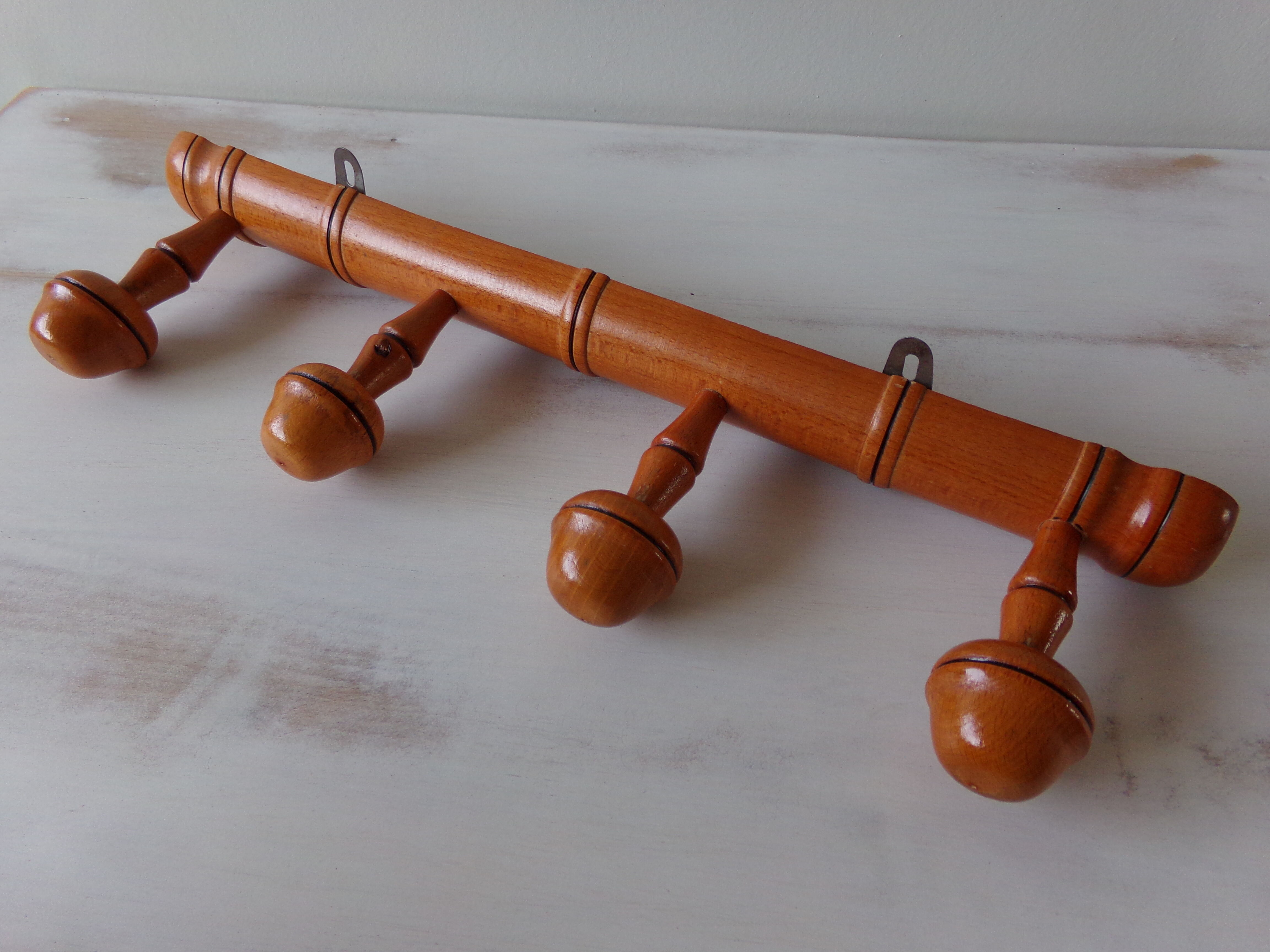 Coat racks or wooden hats 70s