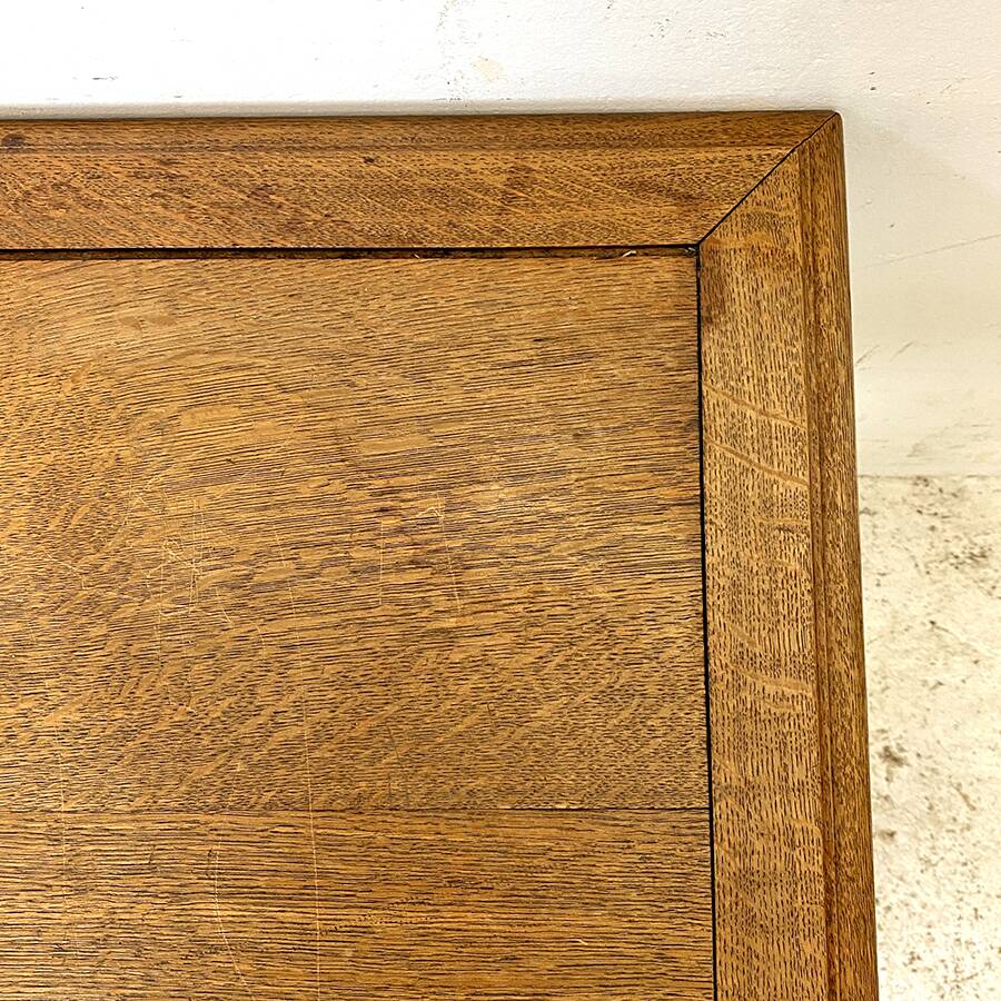 Louis XVI style solid oak desk