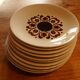 Lot of 10 vintage flat plates from the GIEN factory