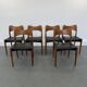 Set of 6 model 71 teak dining chairs by Niels O Møller for JL Møllers 1950s