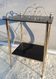 Vintage 70s gold and black opaline serving trolley