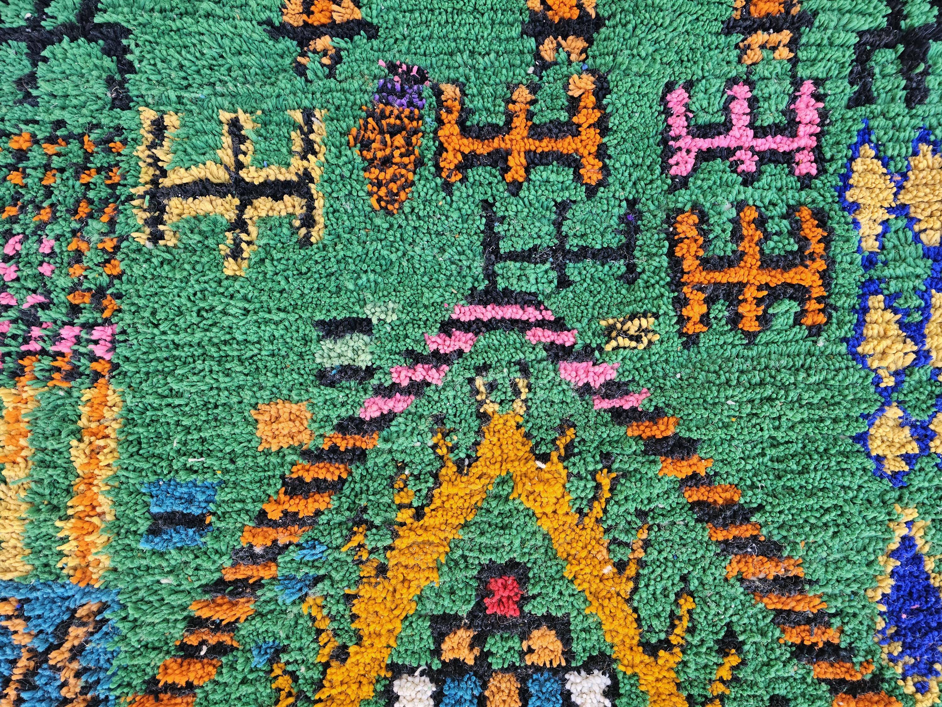 Unique handmade Berber rug 3x2 m