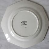 Rusticana Sarreguemines hexagonal earthenware flat plate