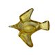 Murano, yellow glass bird-shaped pocket tray, 20th century