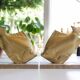 Art Deco Bookends Signed M. Font, Fish on marble base, Gold