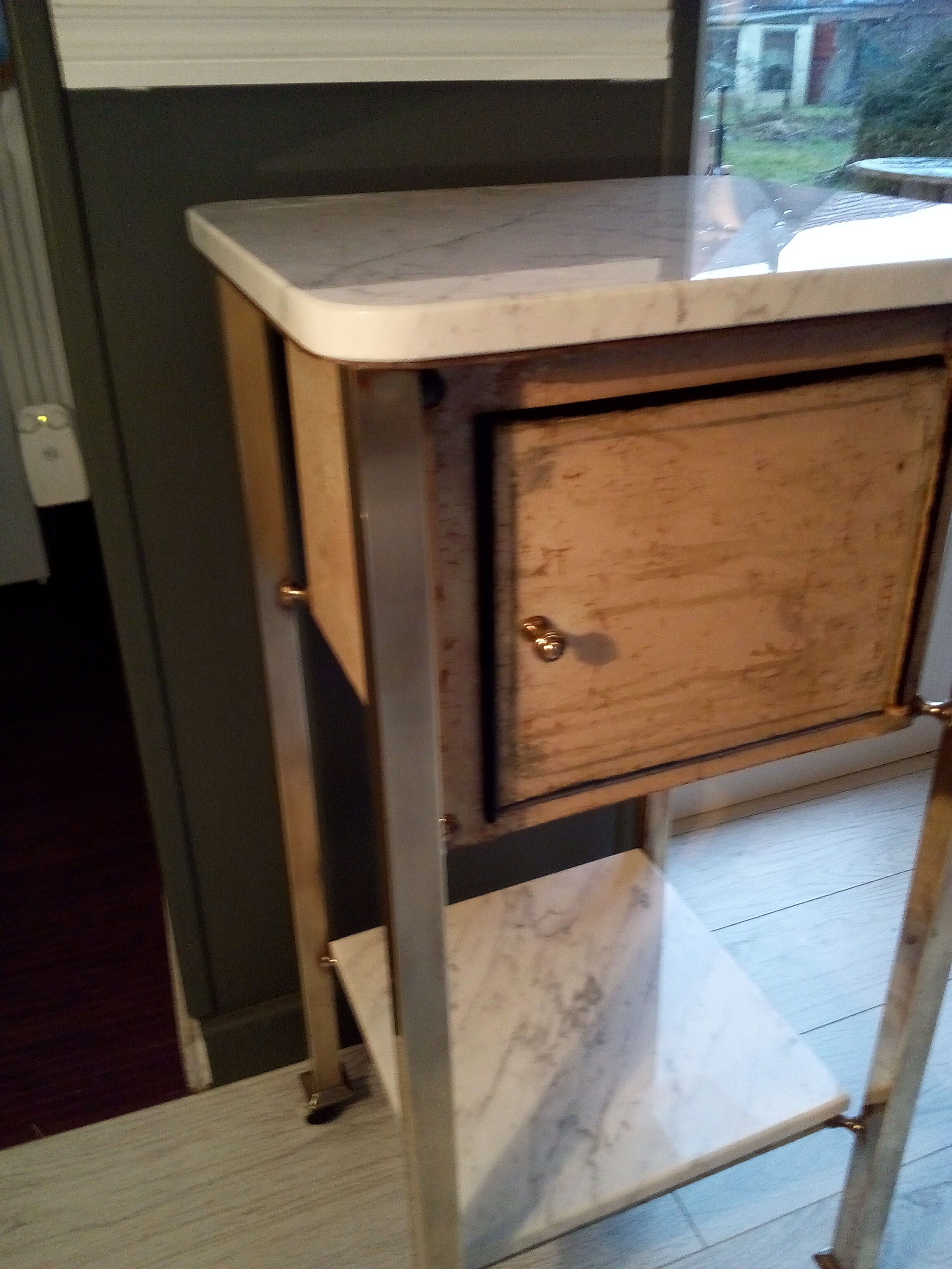 Table brass and marble, 30 years