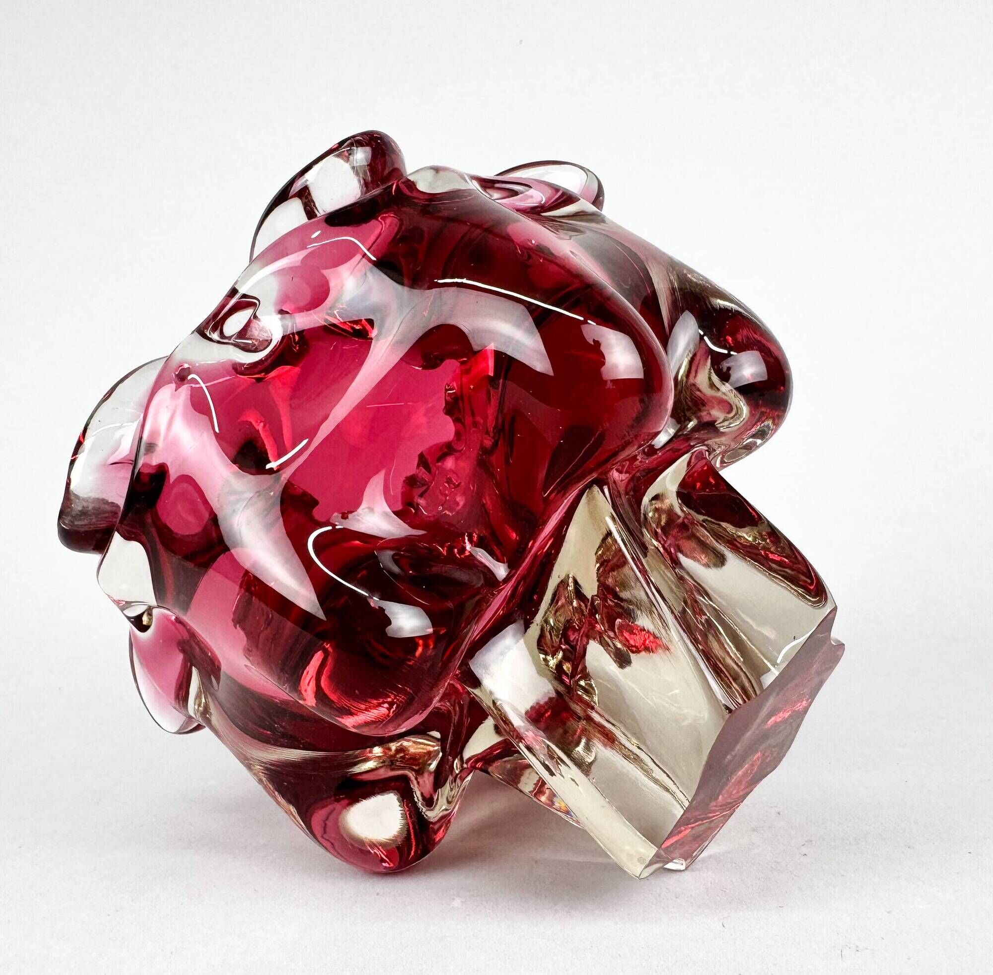 Art Glass Bowl by Josef Hospodka for Chribska Glassworks, 1960's