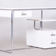 White Bauhaus writing desk made in 1930s Germany - Restored