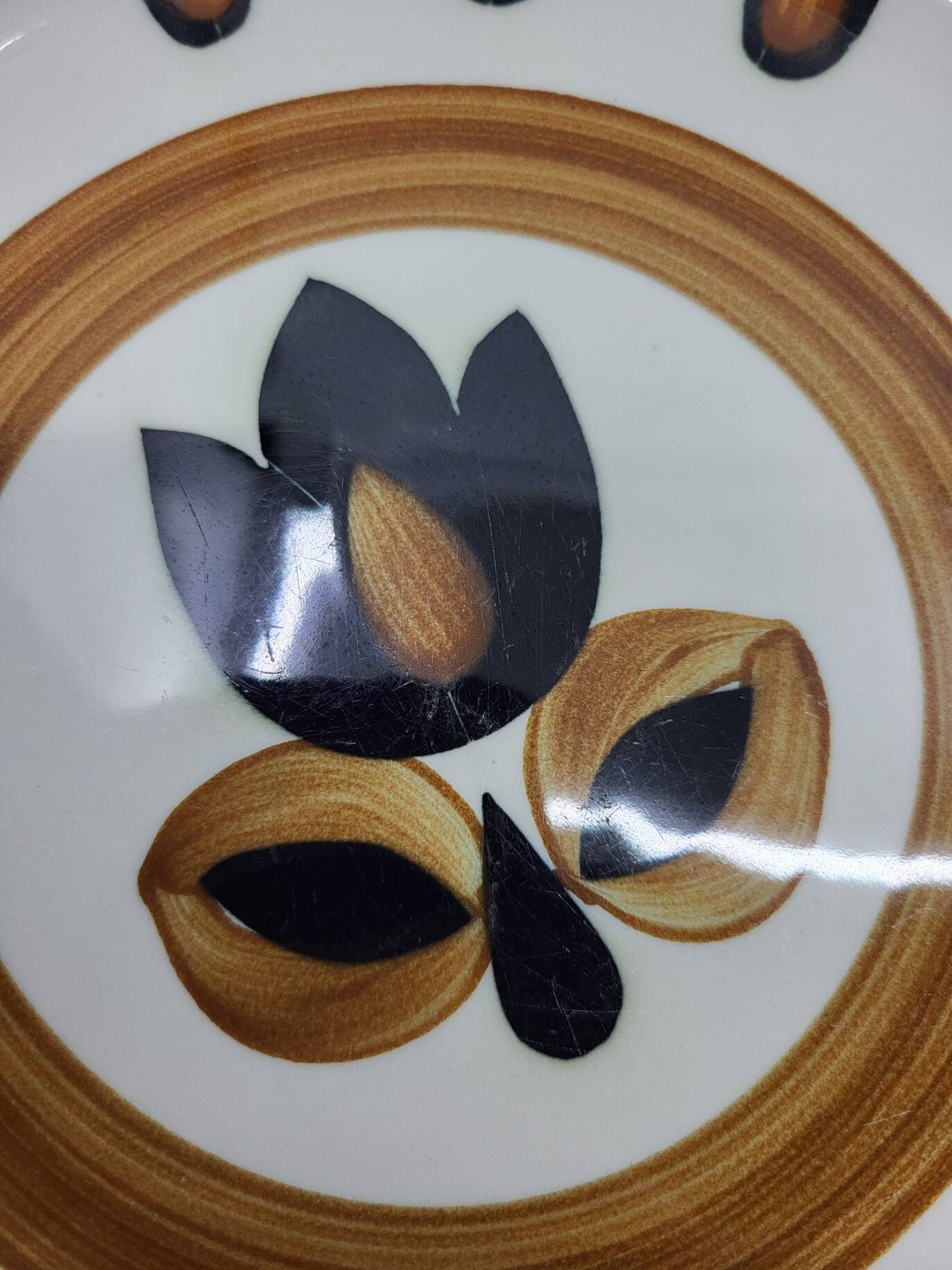 Boch la Louvière Kimono plate set Belgium 1970 (Set of 7)