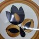 Boch la Louvière Kimono plate set Belgium 1970 (Set of 7)