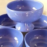 Ceramic bowls, blue dessert service