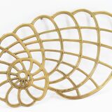 Brass snail flat bottom