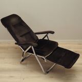 Fauteuil en velours marron, design danois, années 1970, production : Danemark