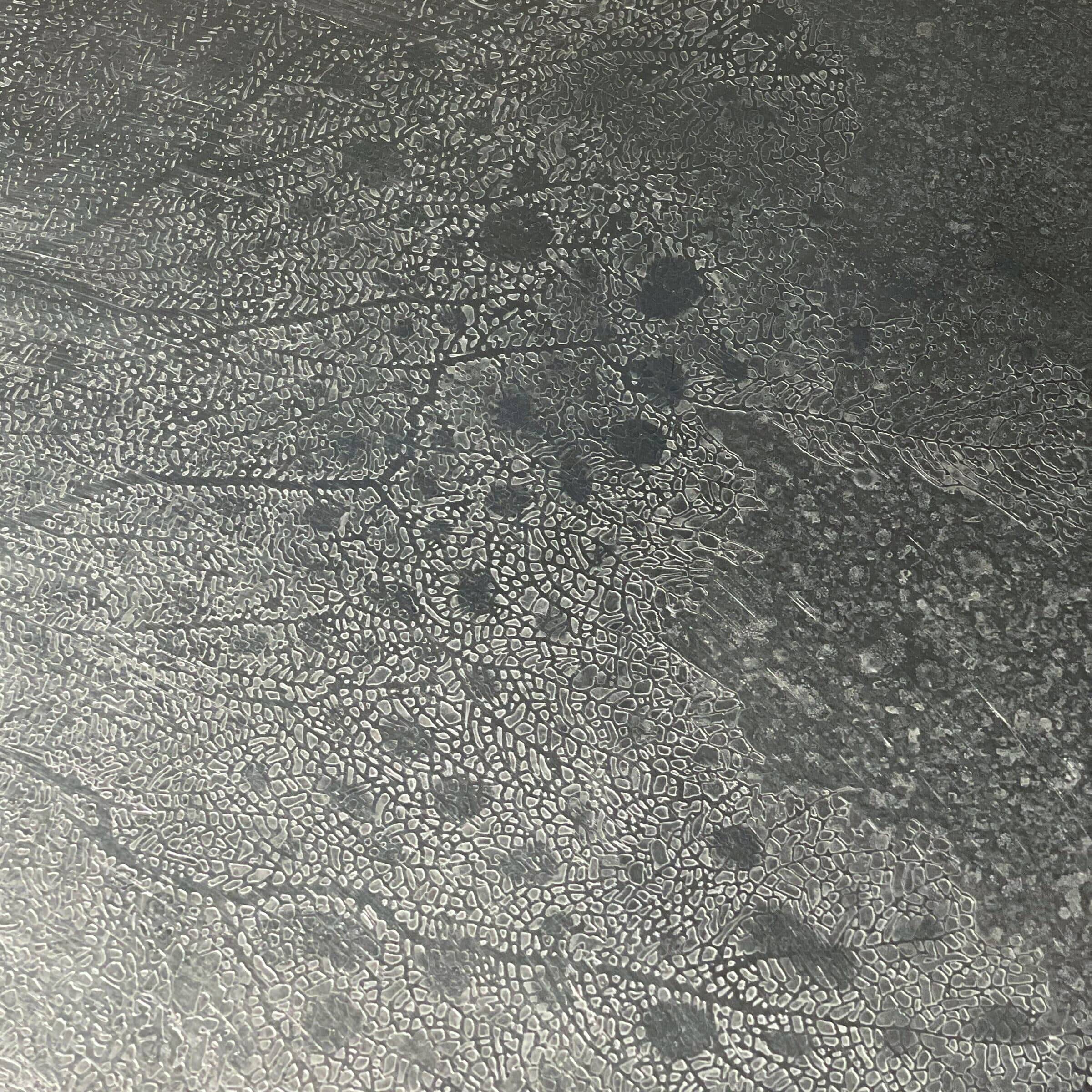 Coffee table with etched metal top by Heinz Lilienthal, 1970s