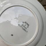 6 vintage Badonviller soup plates