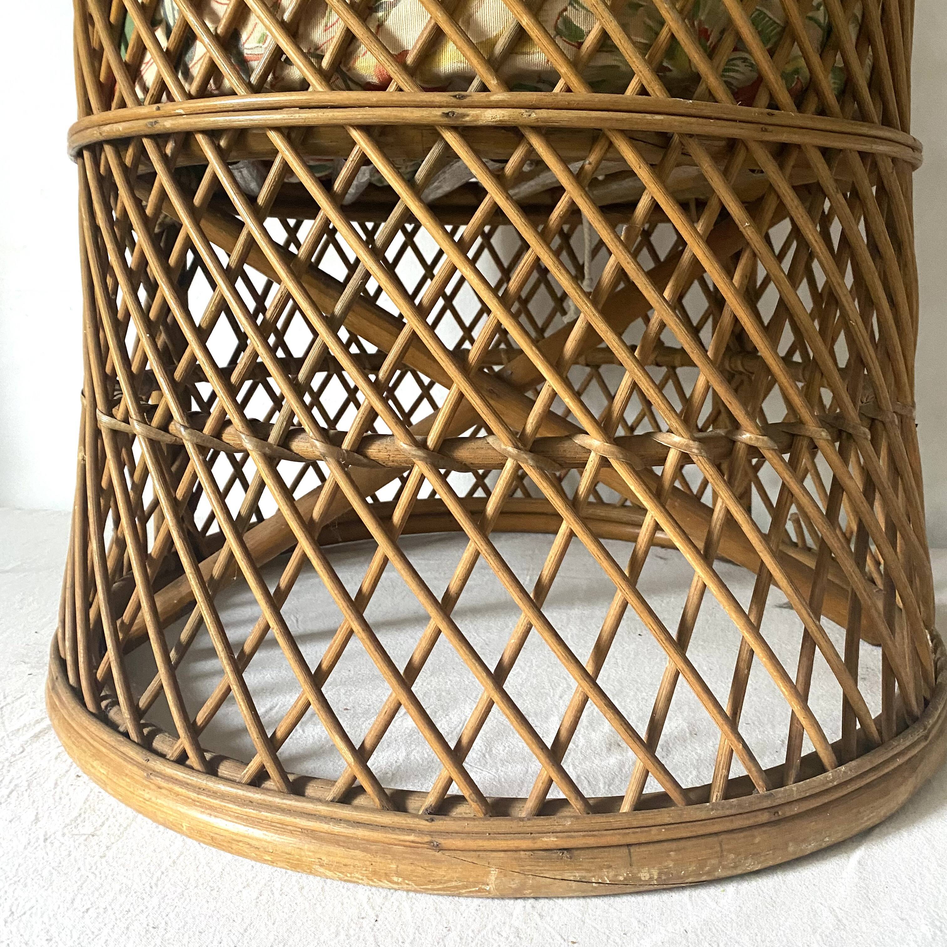 Vintage rattan armchair