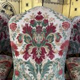 Suite de 6 chaises anglaises en velours