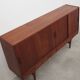 Buffet haut en teck, design danois, années 1960, designer : Børge Seindal, fabricant