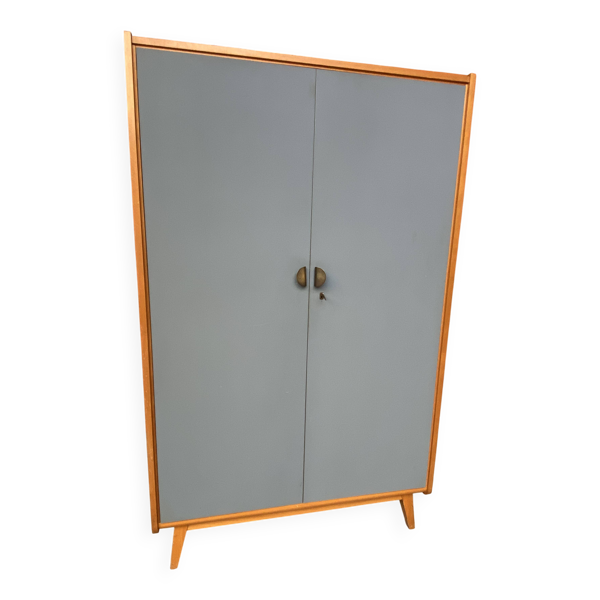 Armoire Parisienne Placard vestiaire atelier bois Mid-century vintage scand