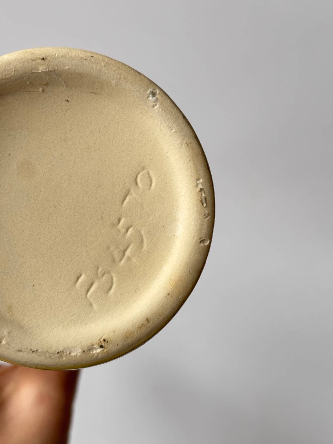 Iridescent yellow ceramic soliflore vase, 34cm