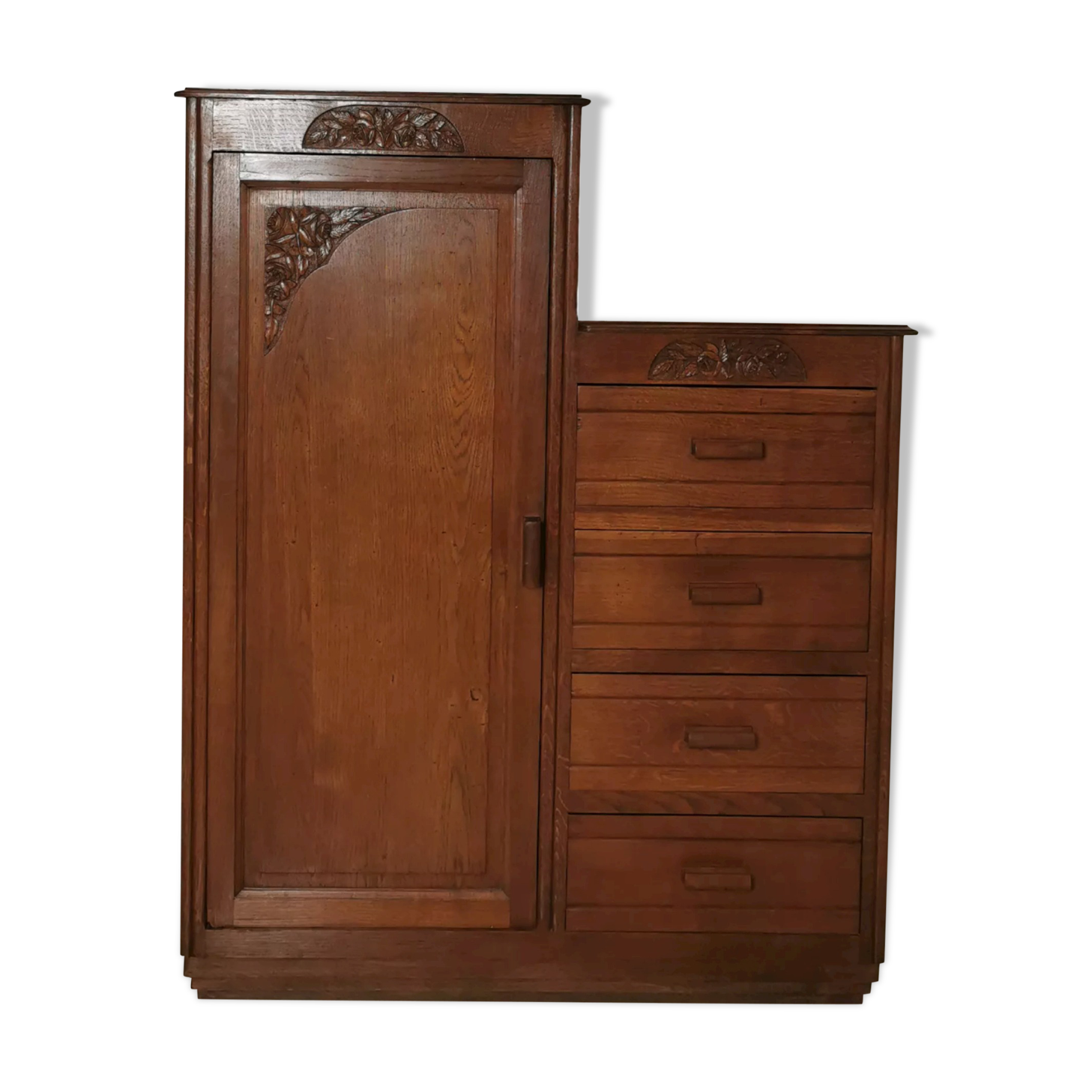 Asymmetrical art deco wardrobe