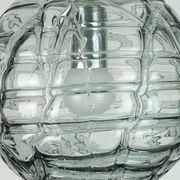 No. 2 of 2 - elegant doria pendant lamp clear and smoke grey 60s 70s