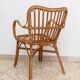 Vintage bamboo and rattan armchair, Florida style, Italy, 1970s.