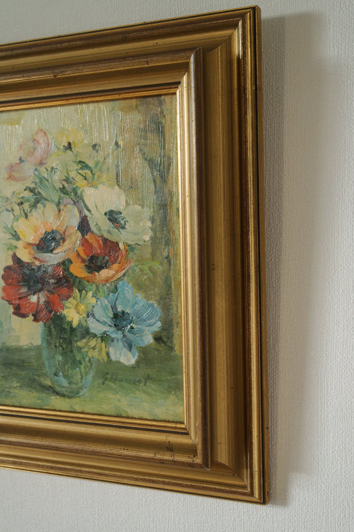 Painting bouquet of anemones