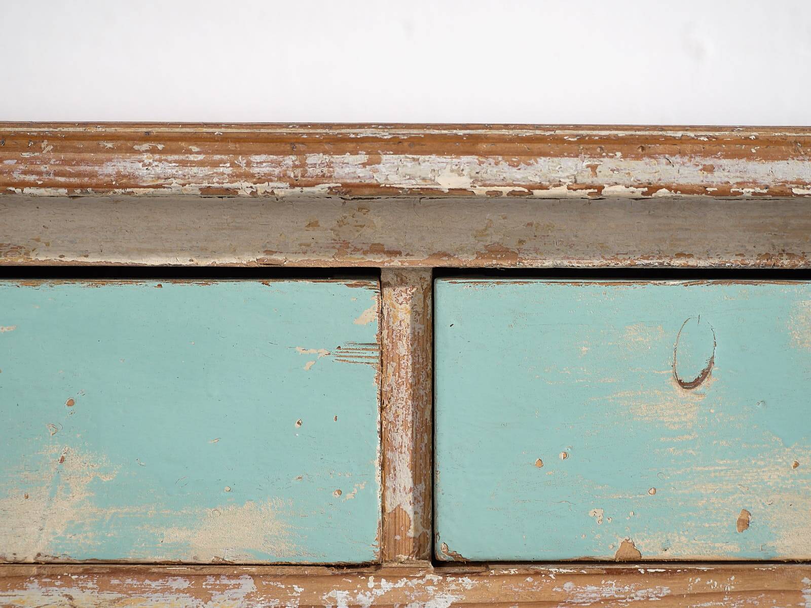Antique sky blue chest of drawers (c.1920) #20