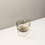 8 glasses of champagne 70 ́s in smoked glass