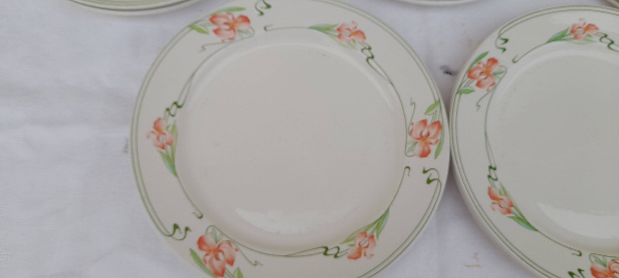 10 Villeroy & Boch vitro porcelain plates Miami model diam 23 cm