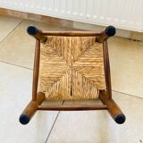 Provençal straw chair with braces, mid-20th century, for children