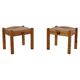 Danish Wall Hanging Bedside Tables in Pine, 1970s/80s, Set of 2
