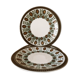 4 dessert plates Boch nut model