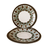 4 dessert plates Boch nut model