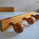 Patere wall coat rack wood vintage 60's