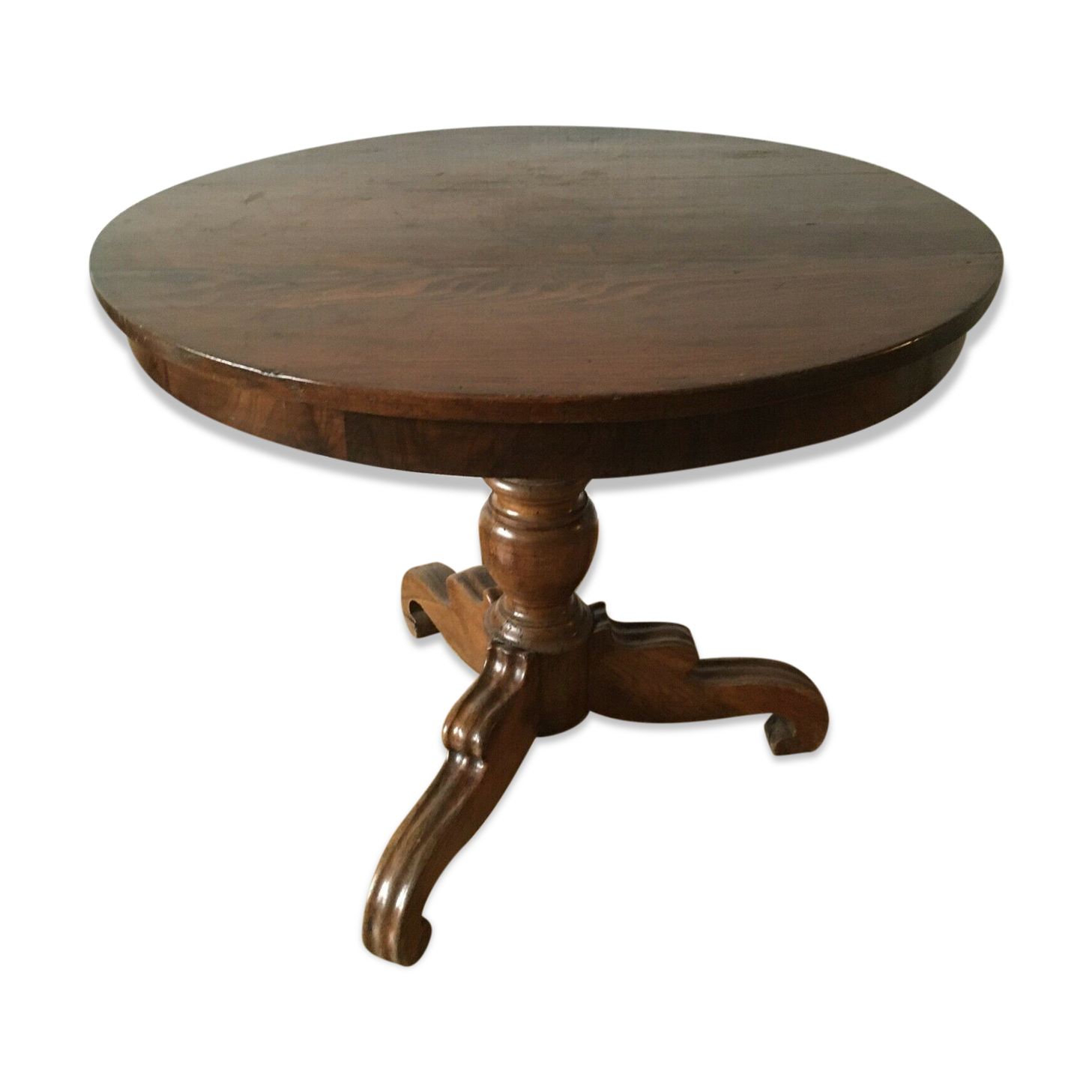 Table pedestal wood round