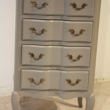 Chiffonier style Louis XV painted vintage